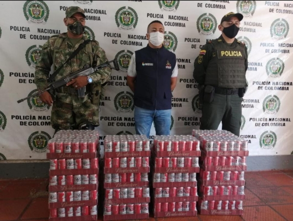 8000 unidades de licores, bebidas y cigarrillos que entraron de manera ilícita a Casanare salieron de circulación