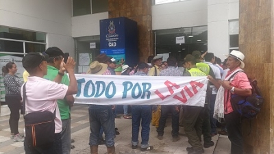 Protesta por la vía a Orocue, se cumplió y se devolvieron satisfechos