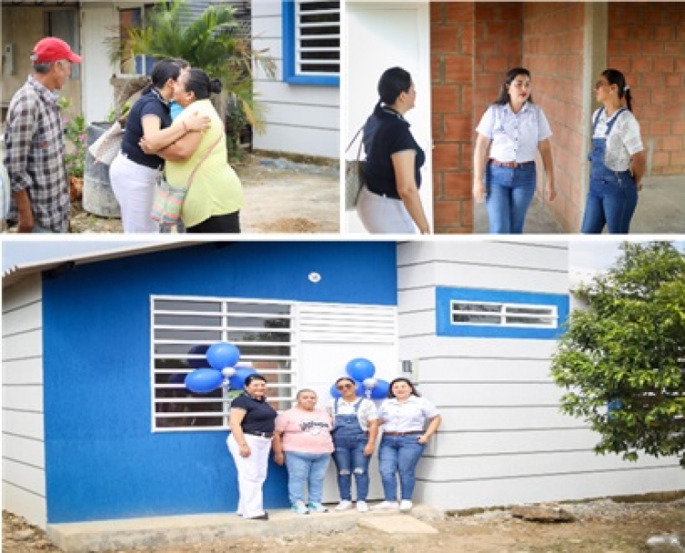 Alcaldía de Aguazul entregó vivienda a tres familias de la zona rural del municipio