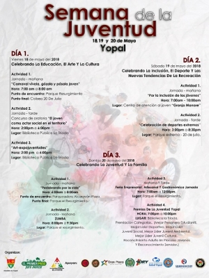 Mañana inicia Semana de la Juventud en Yopal