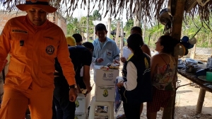 Familia damnificada por incendio en su vivienda recibió donaciones