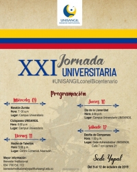 Unisangil celebra su XXI Jornada Cultural Universitaria con homenaje al Bicentenario