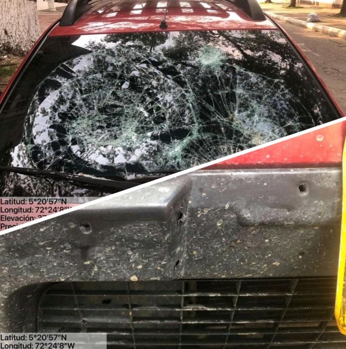 “Fueron 30 minutos viendo como nos disparaban, nos destruían y no hubo policía que nos acompañara oportunamente”: Johan Villamizar.