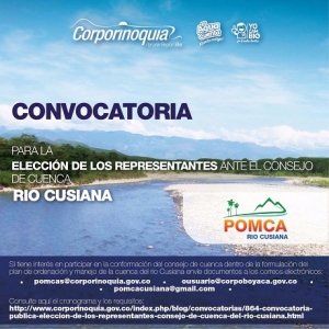 Inscripciones abiertas para representantes del Consejo de Cuenca del río Cusiana