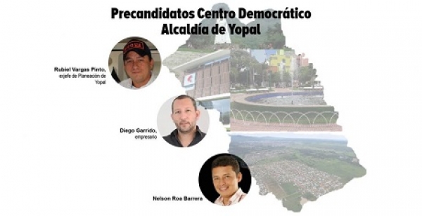 Tres precandidatos a la Alcaldía de Yopal por CD