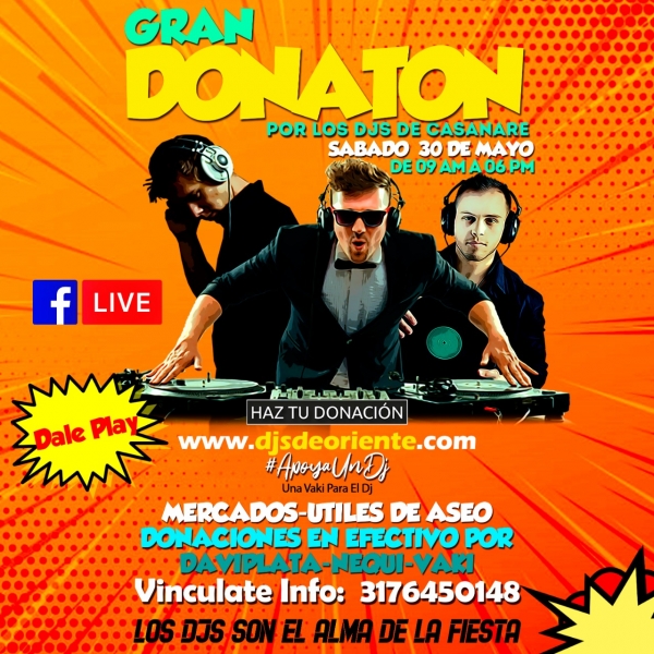 Gran Donatón por lo Djs de Casanare