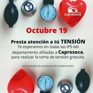 Capresoca EPS presta atención a tu tensión