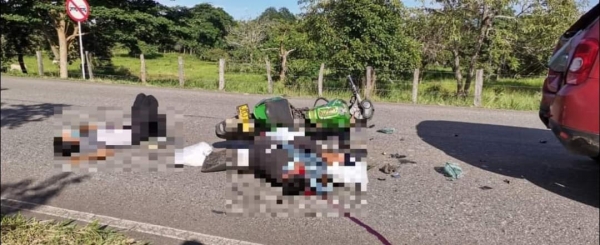 Motociclista impactó con la parte trasera de un vehículo en la Marginal del Llano y sufriò varias lesiones