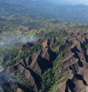 Controlan fuego en el cerro Zamaricote