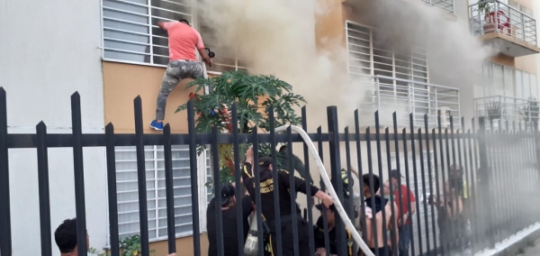 Incendio arrasó apartamento en la ciudadela La Decisión de Yopal