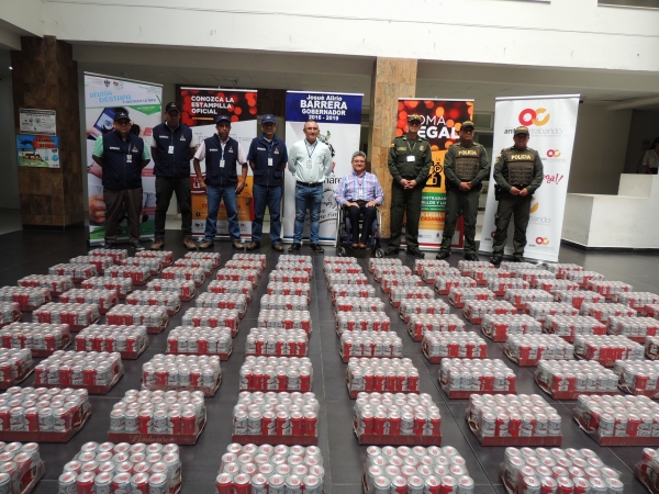 24.000 latas de cerveza Budweiser fueron incautadas en Sabanalarga