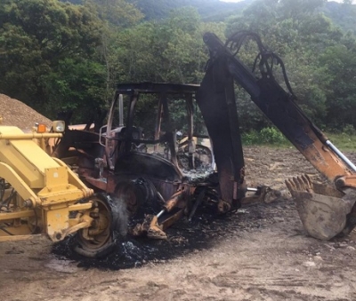 Quema de maquinaria amarilla en Pajarito es responsabilidad del ELN: Gobernador de Boyacá