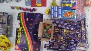 Policía incautó veinticinco kilos de pólvora
