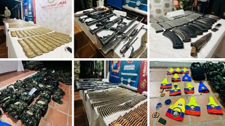 Tres muertos, cuatro detenidos y la incautación de material bélico fue el resultado de un operativo militar en Arauca