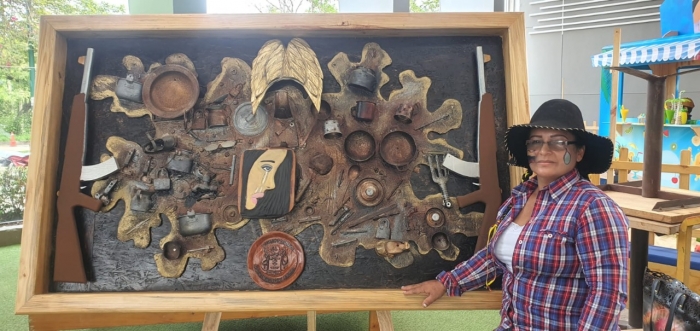 Nohemí Sanabria, una llanera con alma de artista que detrás de su gran sonrisa esconde recuerdos oscuros del conflicto armado