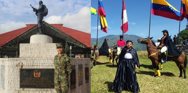 La Suboficial de 21 años que representa las heroínas de hace 2 siglos en la Ruta Libertadora