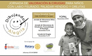 Tercera versión de la Jornada de Valoración y Cirugías gratuitas para niños con labios fisurados
