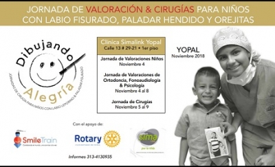 Tercera versión de la Jornada de Valoración y Cirugías gratuitas para niños con labios fisurados