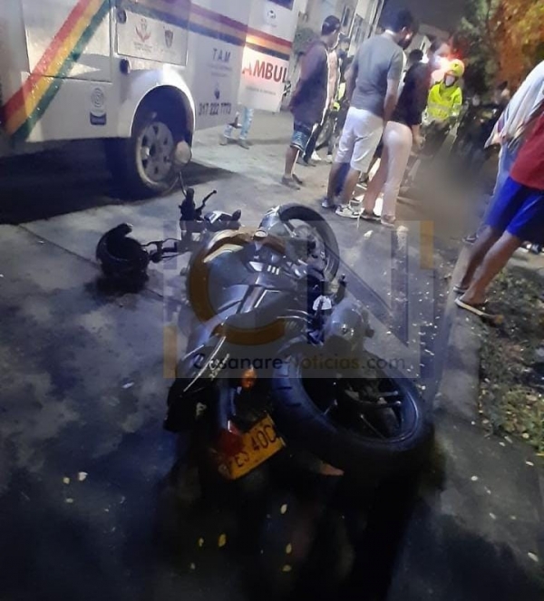 Motociclista falleció esta madrugada en accidente de tránsito en Yopal