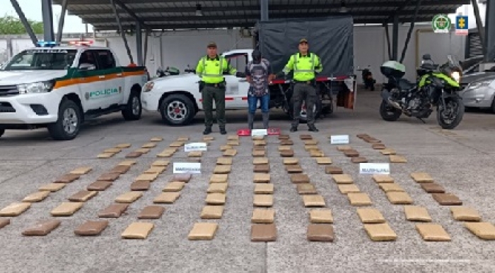 Hombre detenido en Casanare con 110 kilos de marihuana y 2 de cocaína fue enviado a la cárcel