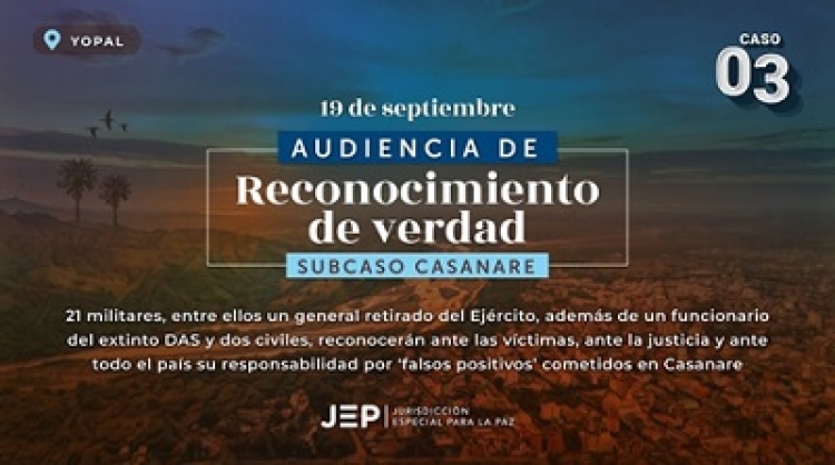 Cita con la verdad: Mañana inicia audiencia de reconocimiento de falsos positivos en Casanare