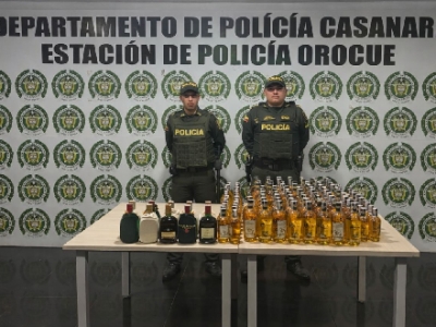 Destruirán 128 botellas de licor incautadas por presunta adulteración en Orocué