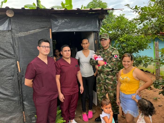 Ejército atendió parto de una mujer en zona rural del municipio de Tame