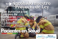 Aprobado Proyecto de Ley que autoriza a los Bomberos el traslado de pacientes
