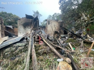 Incendio estructural se presentó en zona rural de Monterrey