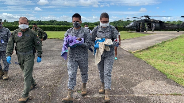 Fuerza Aérea de Casanare trasladó dos bebés indígenas con alto grado de desnutrición