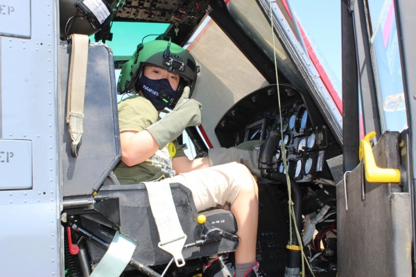 Niño casanareño cumplió su sueño de conocer un helicóptero de la Fuerza Aérea Colombiana