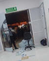 Paciente rompió la puerta de la sala de urgencias del Hospital Regional de la Orinoquía