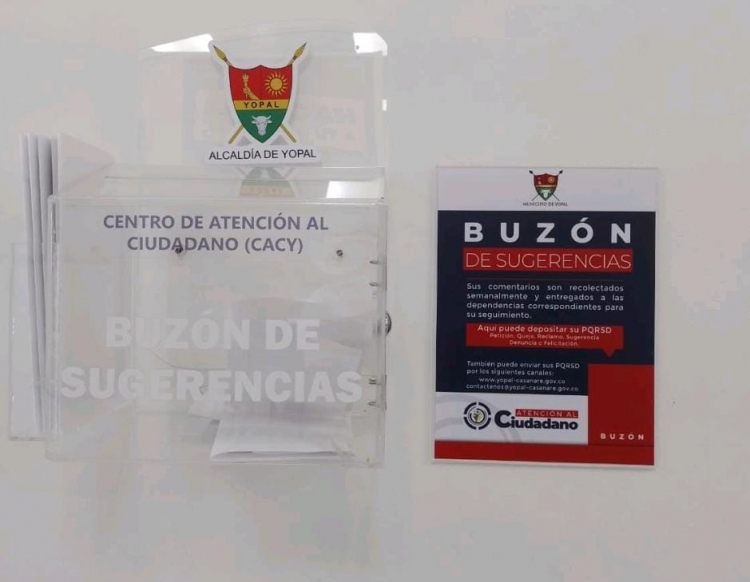 Alcaldía de Yopal dispuso de buzones de sugerencias para conocer su opinión