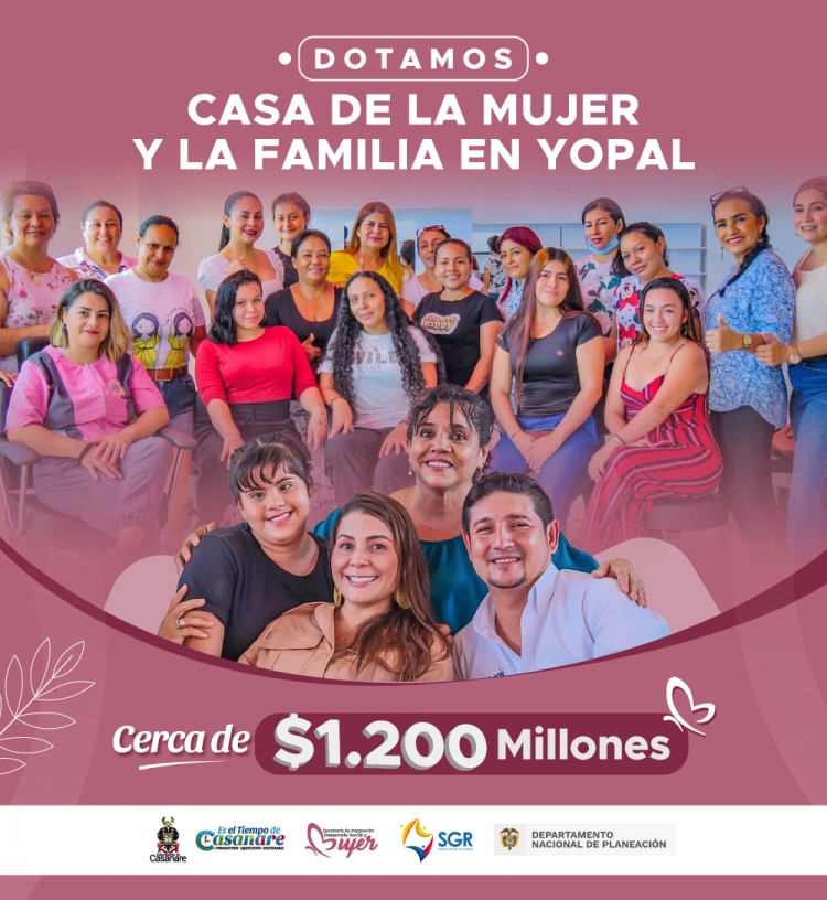 Hoy será la entrega oficial de la Casa de la Mujer de Yopal