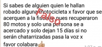 Fiscalía desmintió recuperación y destrucción de 80 motos robadas