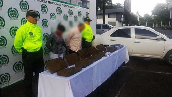 Cayó una pareja transportando marihuana para Yopal
