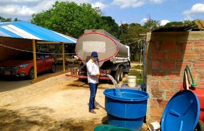 Alrededor de 5 millones de litros de agua entregó durante el 2021 la Gobernación de Casanare