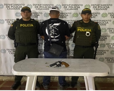 Hombre fue capturado por porte ilegal de armas en la vía entre San Luis de Palenque y Trinidad