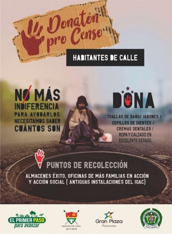 Hoy, jornada de caracterización de los habitantes de calle de Yopal