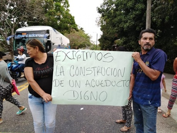 Cierre intermitente de vía Aguazul Yopal por protestas