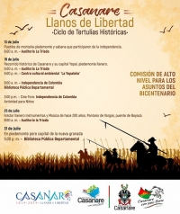 Con tertulias se celebra el Bicentenario, &quot;Casanare Llanos de Libertad¨