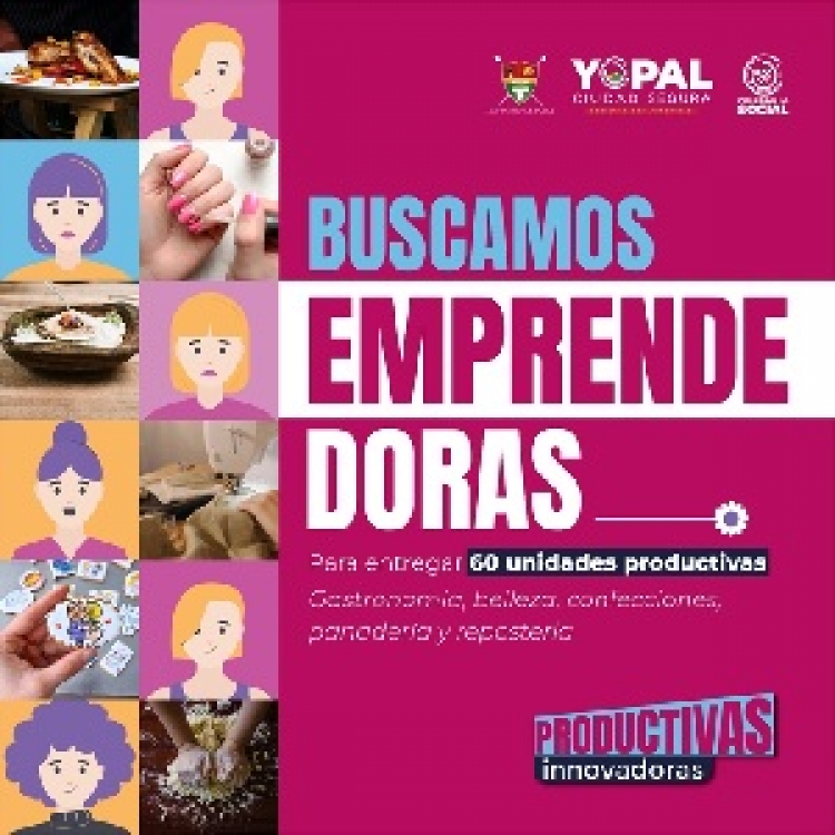 Alcaldía busca 60 mujeres emprendedoras