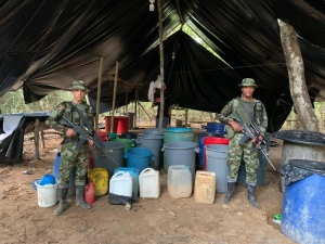 Destruido en Tauramena laboratorio para procesar clorhidrato de coca