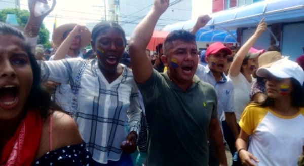 Los estudiantes, ejemplo durante el Paro Nacional en Yopal