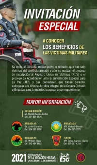Ejército Nacional realiza convocatoria a militares activos o retirados y sus familias