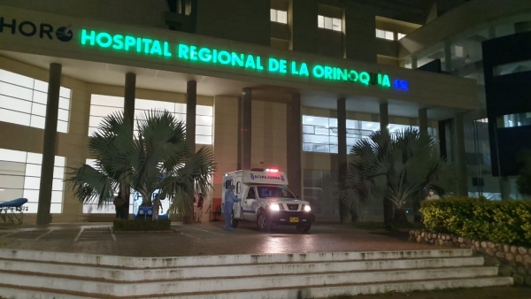 Ingreso de paciente covid al Hospital Regional de la Orinoquia