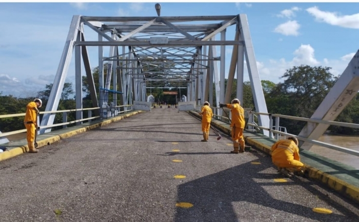 Alistan puente internacional José Antonio Páez para la reapertura de la frontera binacional