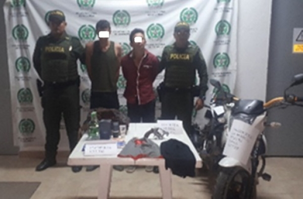 Capturados motociclistas que se movilizaban armados entre Villanueva y Barranca