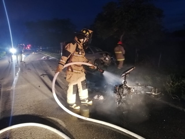 Dos personas fallecidas en accidente en la vía Aguazul - Maní