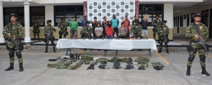 Ejército capturó a 11 extorsionistas integrantes del GAO residual Frente Primero en Arauca
